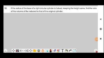 If the radius of the base of a right circular cylinder is halved, keeping the height same, find..