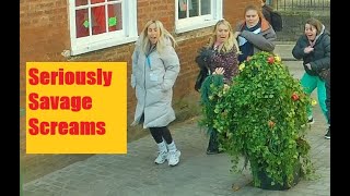 Seriously Savage Screams. Bushman Prank.