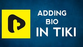 How to add bio in Tiki Short video app screenshot 4