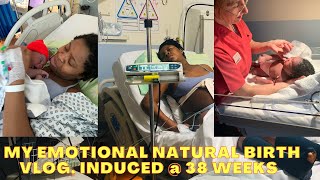 MY NATURAL BIRTH VLOG | POSITIVE INDUCTION| 18HOURS LONG LABOUR | EPIDURAL BIRTH| LABOUR \& DELIVERY