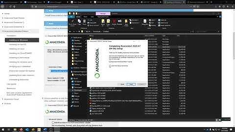 Installing anaconda3 Python - Windows 10