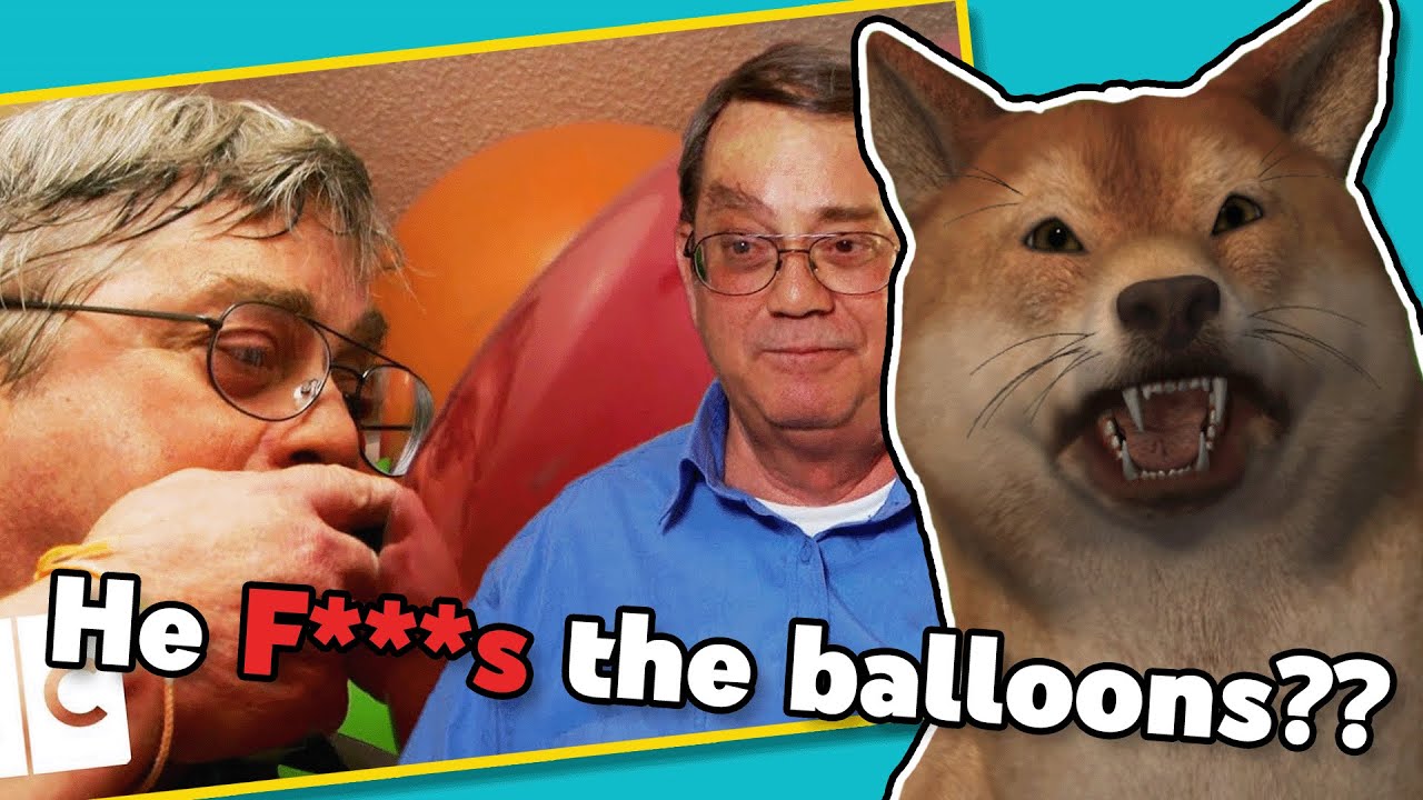He LOVES balloons... Literally