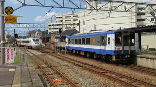 681系特急能登かがり火 七尾駅到着 JR West Limited Express "Noto Kagaribi"