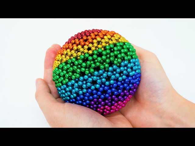 DIY- 磁石のボールから球体を作る方法 | ASMR(満足とリラックス) | Magnetic Samurai