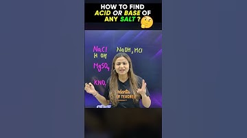 How to find Acid & Base of Any SALT in SECONDS! ⏱️ | Class 10 Chemistry | Krushi Mam