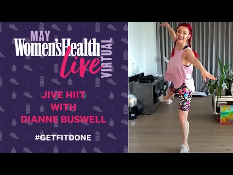Dianne Buswell Jive HIIT At-Home Workout | Women's Health Live Virtual Dianne Buswell Jive HIIT At-Home Workout | Women's Health Live Virtual