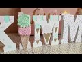 DIY | How To Decorate Wooden Letters | Ice Cream Birthday Party Decor DIY | How To Decorate Wooden Letters | Ice Cream Birthday Party Decor