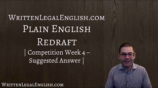 How to write plain language 4 - Suggested answer