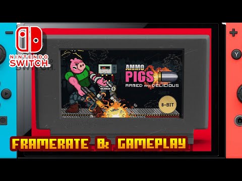 Ammo Pigs: Armed and Delicious - (Nintendo Switch) - Framerate u0026 Gameplay