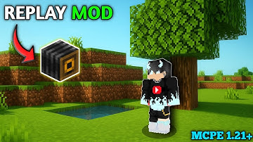 Replay Mod in Minecraft PE 1.21+ | Record & Replay Your Gameplay! 🎥