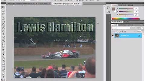 Create See Through Text In Photoshop CS4