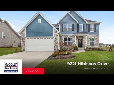 9221 Hibiscus Drive, St John, IN home video tour