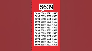 Logically point out the hidden 5639 #fypシ゚viral #fypviral #fyp #puzzle #shorts #eymath