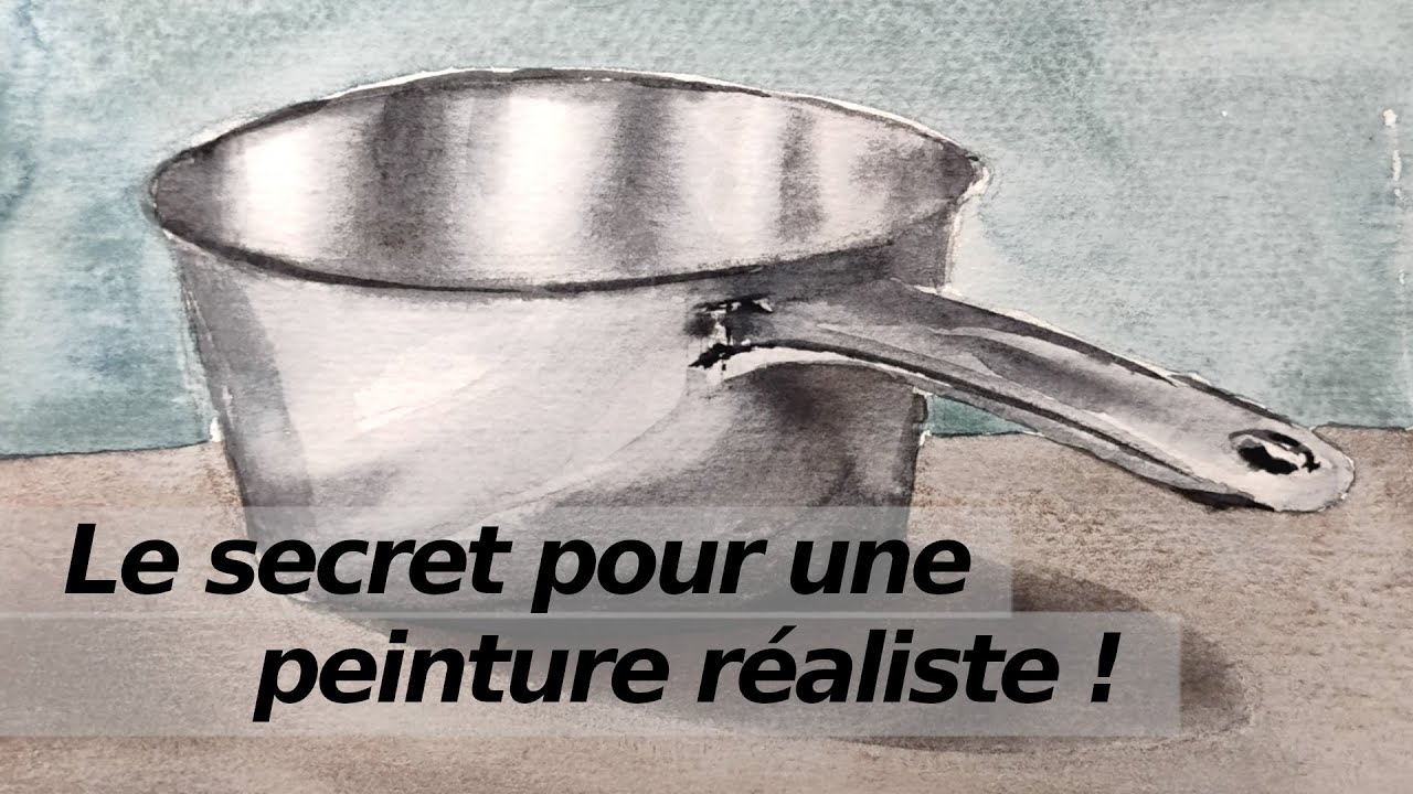 Effet métallique bluffant et super facile à l'aquarelle !