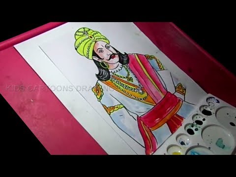 How to Draw King Ashoka Detailed Drawing