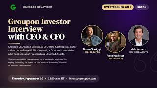 Groupon Investor Video Interview With CEO & CFO