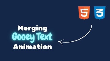 Create Stunning Gooey Text Animation | HTML & CSS Tutorial!
