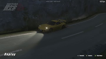 RX7 FD vs RX7 FD in Tsuchisaka Cat and Mouse Race + Replay | Initial Unity