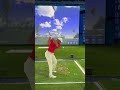 Tiger Woods is back at TGL. Warming up on "the range" ahead of the final tonight.