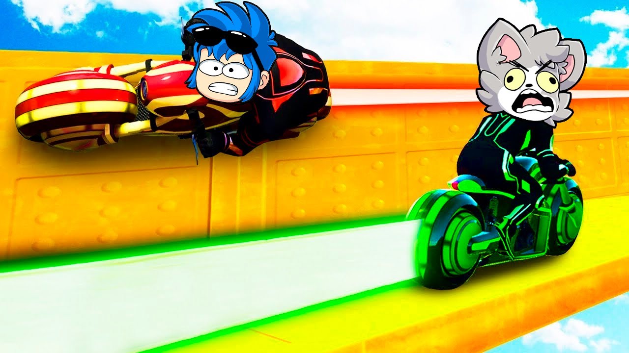 ¡HAGO LO IMPOSIBLE PARA SOBREVIVIR EN GTA 5 TRON! 😱🏍 LOS COMPAS