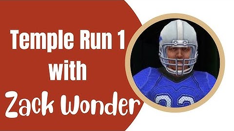 Temple Run 1 with Zack Wonder