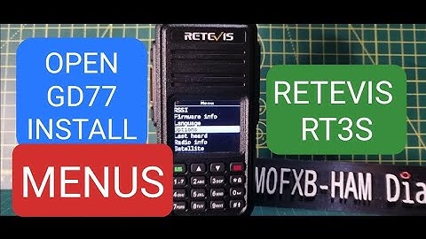 RT3S - OPENGD77 Firmware - Look at Menus