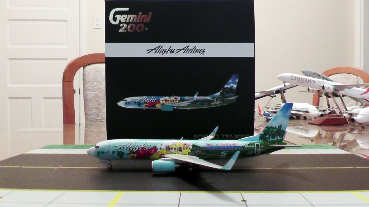 Gemini Jets 1:200 Alaska Airlines 737-800WL 'Spirit Of The Islands