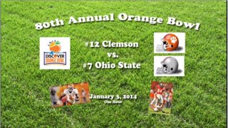 2014 Orange Bowl (Clemson v Ohio State) One Hour