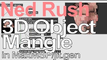 Max MSP Tutorial - 3D Object Mangle in Jitter = Ned Rush