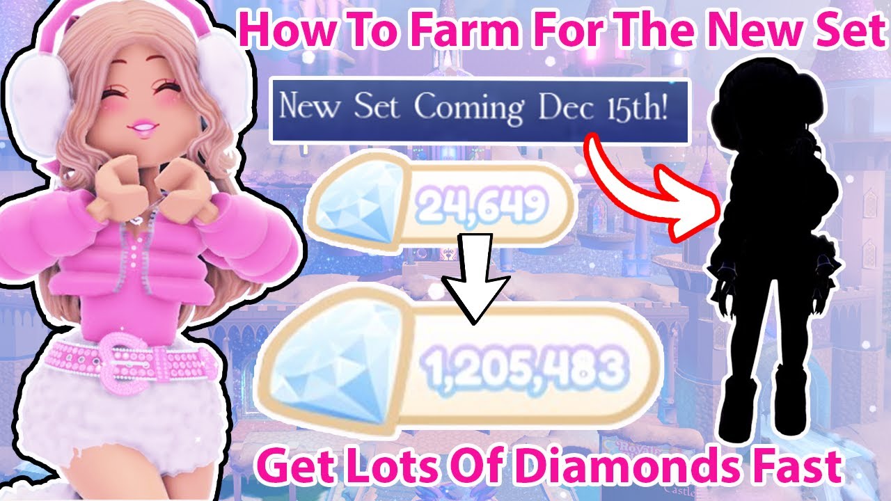 Where To Farm Diamonds In Royale High HOW To Farm Diamonds Quick For The New Glitterfrost Set Royale High