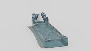 Blender Flip Fluids Foam, spray and Bubbles test 1
