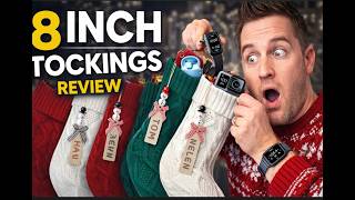 18 Inch Christmas Stockings Set with Name Tags Full Review Link in description