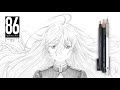 How to draw Vladilena Milizé | 86 -Eighty Six- | 如何畫芙拉蒂蕾娜•米利傑 | 86－不存在的戰區－ | 芙拉蒂蕾娜•米利傑 | 畫畫教學