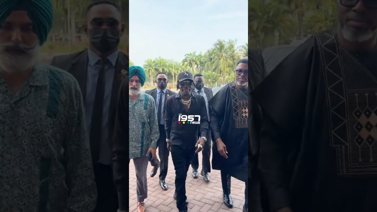 The Arrival of Shatta Wale At the Gomoa Central Development Secretariat to engage with MP A-Plus