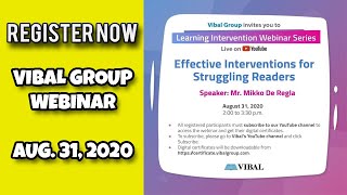 VIBAL GROUP WEBINAR (AUGUST 31, 2020) | WITH E-CERTIFICATE