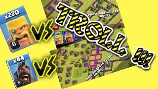 Clash Of Clans Trolling With Troll Base