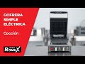 Vídeo: Gofrera Industrial Simple Eléctrica Sobremesa 2000 W ®Romux