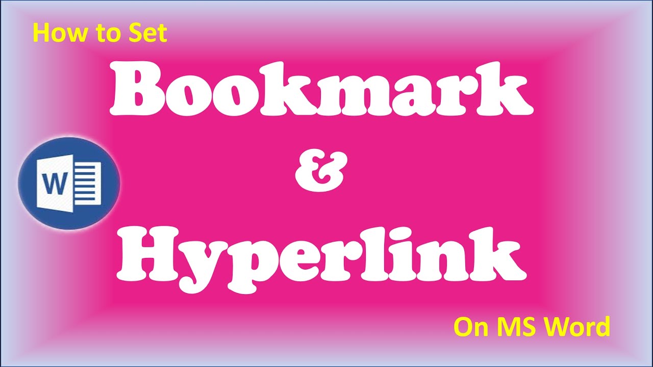 how-to-create-bookmark-and-hyperlink-in-ms-word-2016-2019-youtube