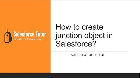 How to create junction object in Salesforce?
