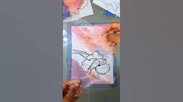 Floral Fabric Collage. Creative Art Techniques. Unique Art Ideas. Applique #Textile Art