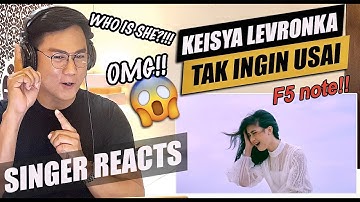 Keisya Levronka - Tak Ingin Usai (Official Music Video) | SINGER REACTION