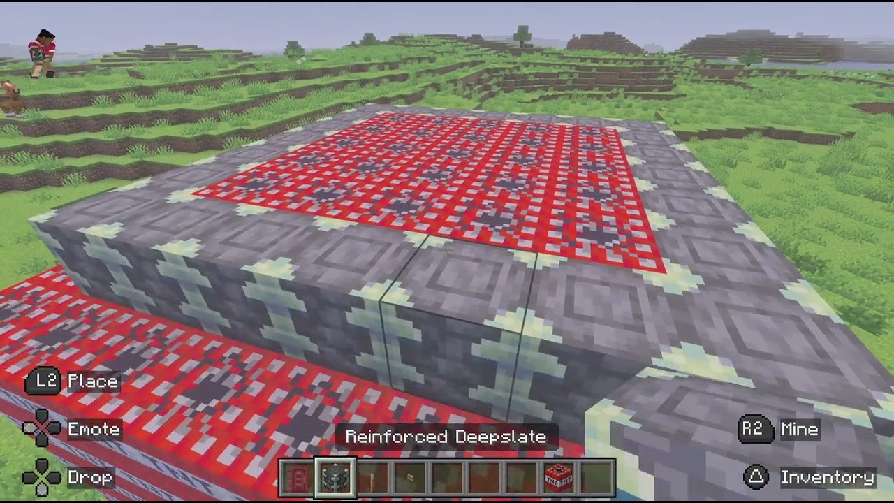 Building a house out of custom TNT in MINECRAFT