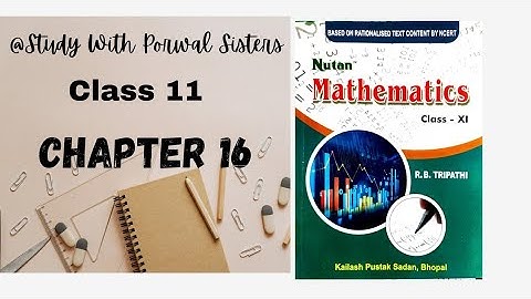 Class 11th maths ncert chapter 16 exercise- 16(B) solution||R.B.Tripathi  @StudyWithPorwalSisters