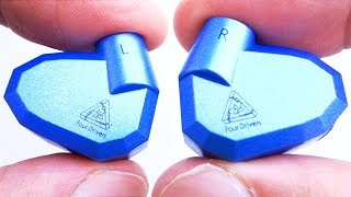 KZ ZS5 hybridní HiFi sluchátka do uší se čtyřmi měniči rozbalení