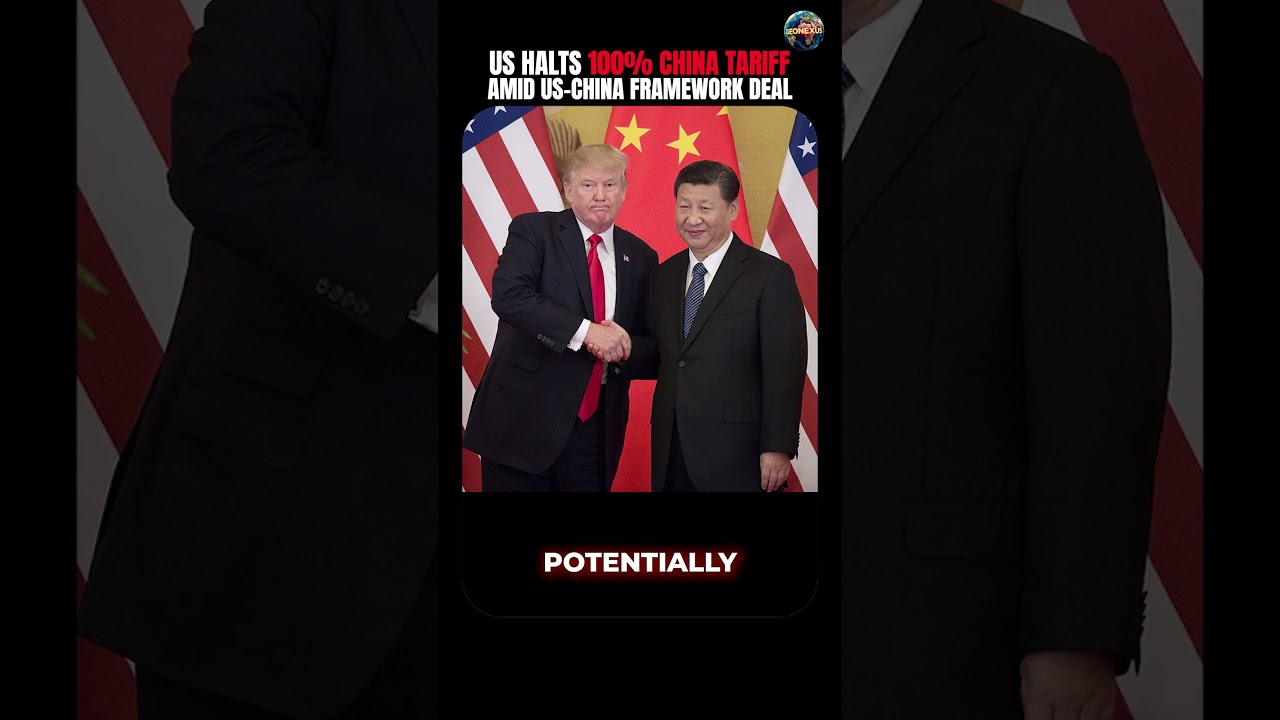 US Halts 100% Tariff on China,Major Breakthrough in Trade Talks 🇺🇸🇨🇳