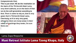 20171016 1600 LZR ILTK Italy - Arising and essence of the deity. How to meditate when reciting