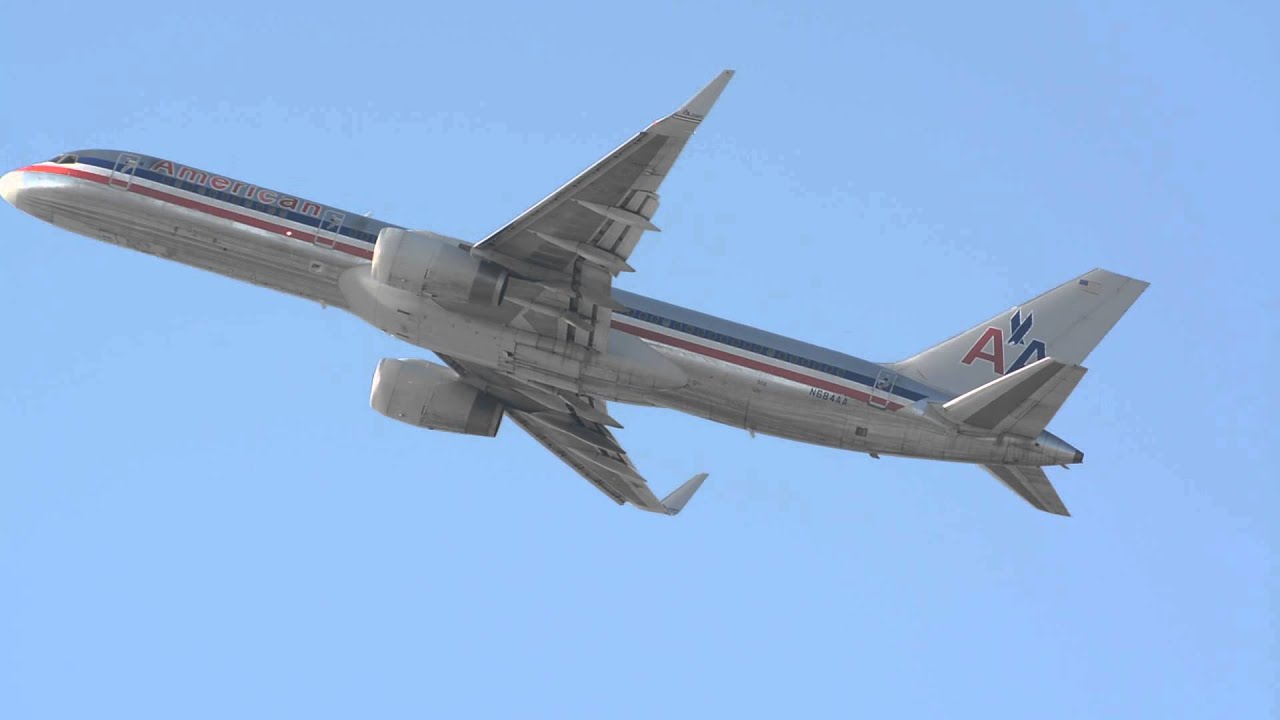 American Airlines Boeing 757 200 N684aa Departing Lax Youtube 
