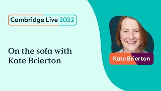 On the sofa with Kate Brierton Cambridge Live