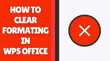 Opmaak wissen in WPS Office Writer