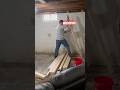 Renovating an abandoned basement pt.2 #diy #home #woodworking